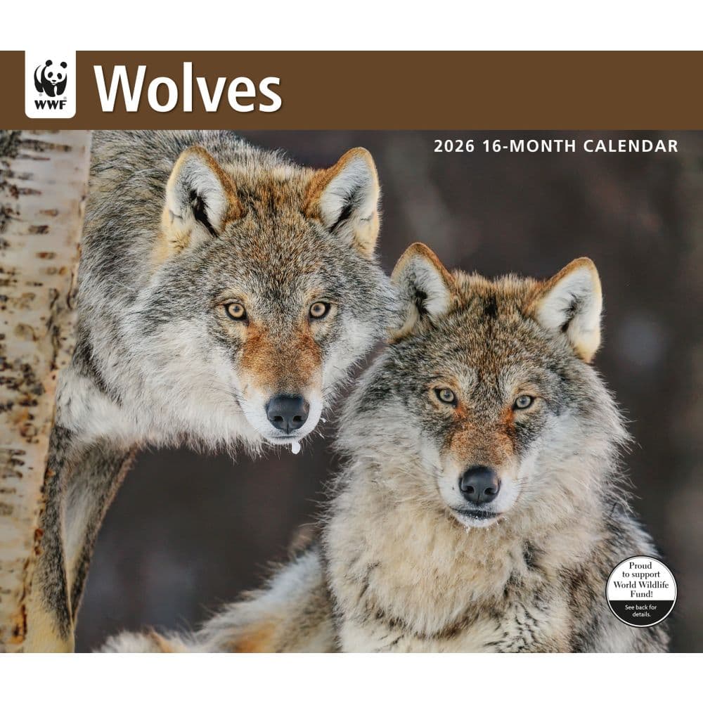 Wolves WWF 2026 Wall Calendar Main Image