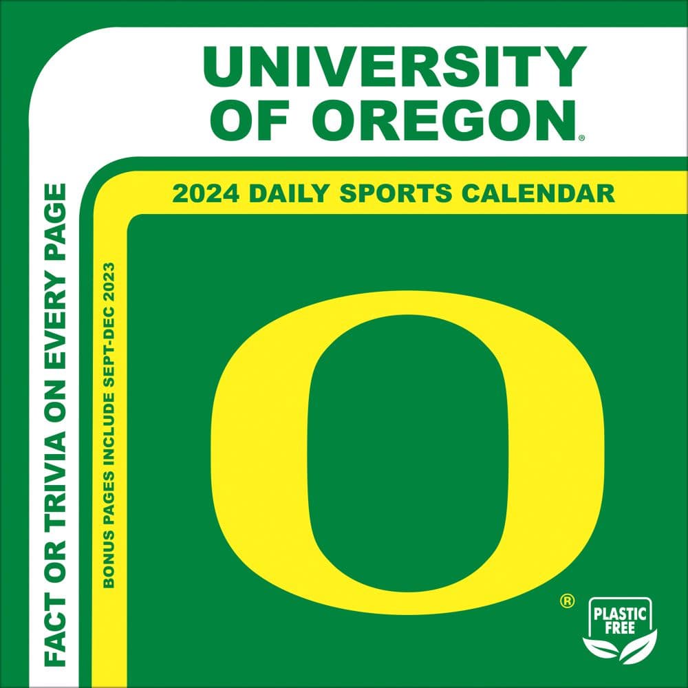 image COL Oregon Ducks 2024 Desk Calendar Main Image