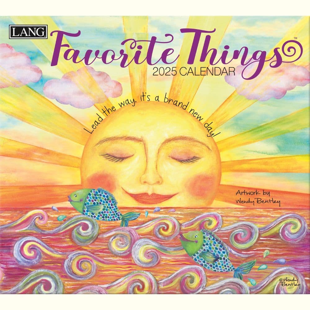 Favorite Things by Wendy Bentley 2025 Wall Calendar