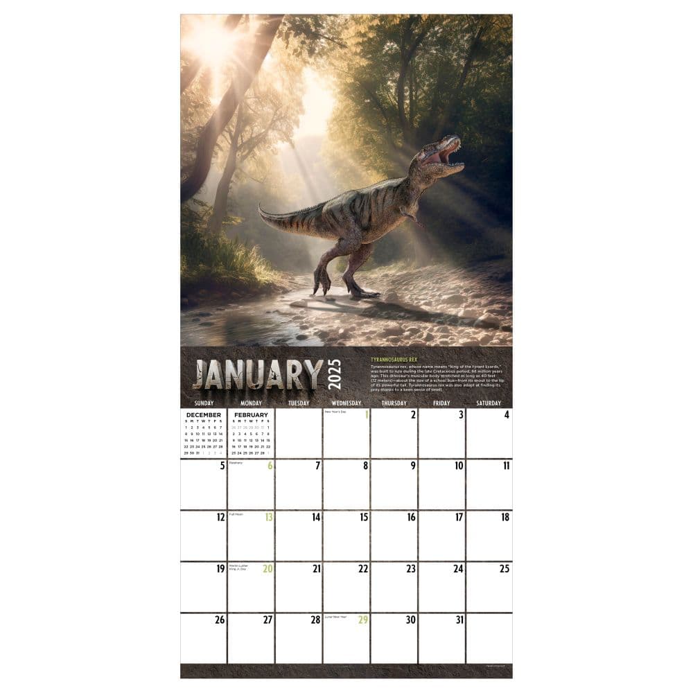 Dinosaurs 2025 Wall Calendar Second Alternate Image