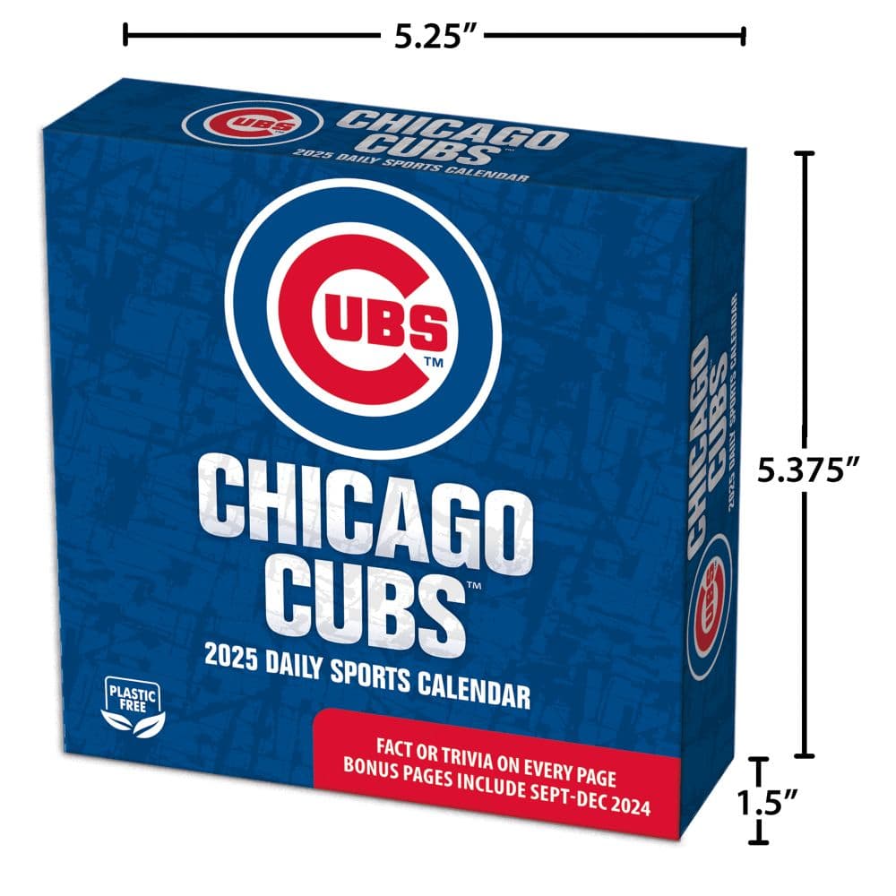 MLB Chicago Cubs 2025 Desk Calendar Fifth Alternate Image