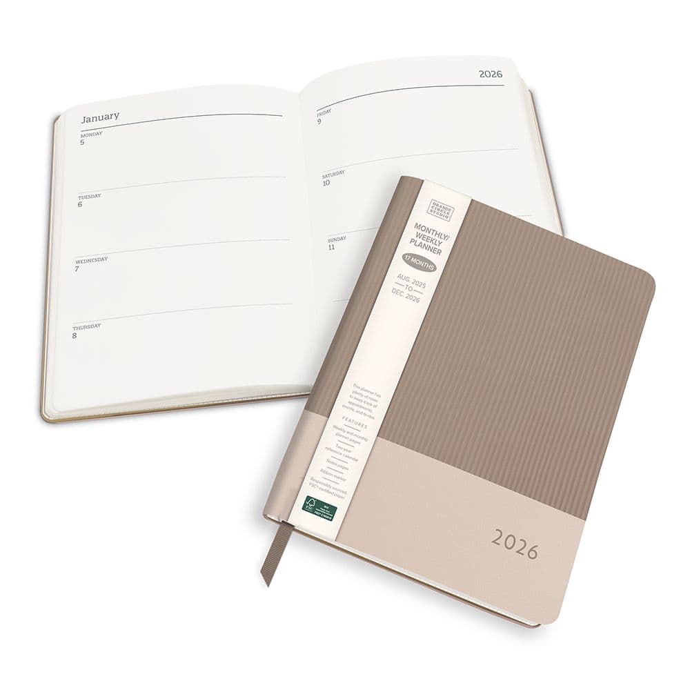 Desert Taupe Textured 2026 Planner Sixth Alternate Image