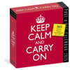 image Keep Calm and Carry On Quotes 2025 Desk Calendar Main Image