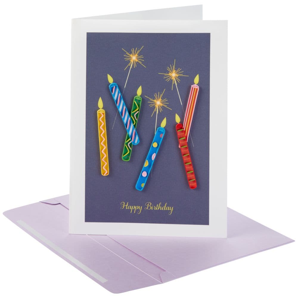 Candles Quilling Birthday Card Eighth Alternate Image width=&quot;1000&quot; height=&quot;1000&quot;