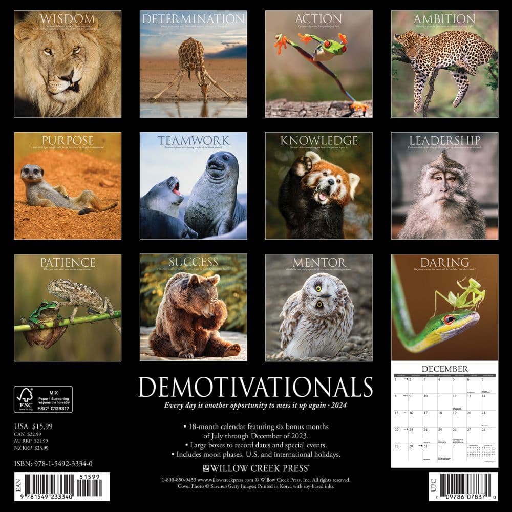 Demotivationals 2024 Wall Calendar