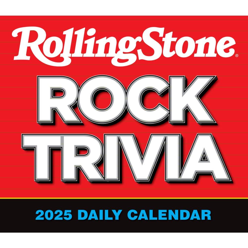 Rolling Stone Rock Trivia 2025 Desk Calendar Fifth Alternate Image width=&quot;1000&quot; height=&quot;1000&quot;