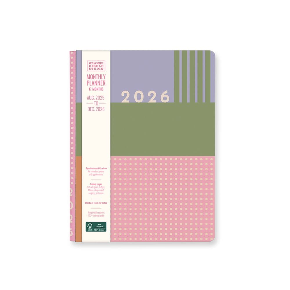 Color Block Good Day Monthly 2026 Planner Main Product Image