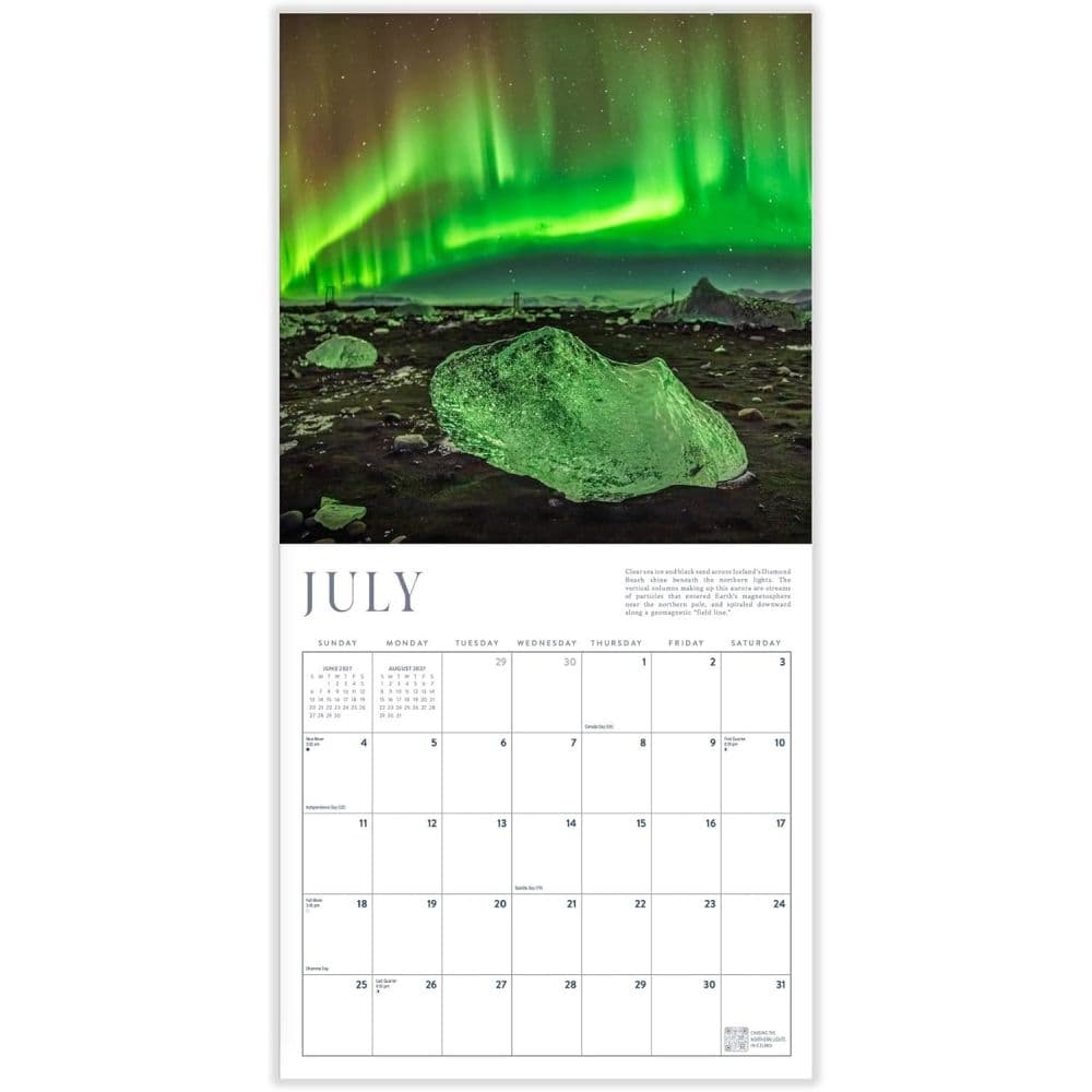 Northern Lights 2027 Wall Calendar Fifth Alternate Image