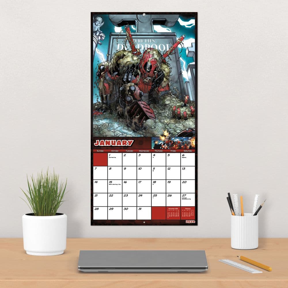 Deadpool 2024 Wall Calendar Alternate Image 5
