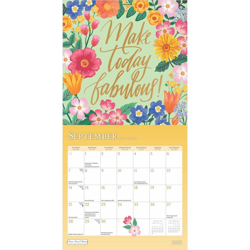 Bonnie Marcus 2025 Mini Wall Calendar