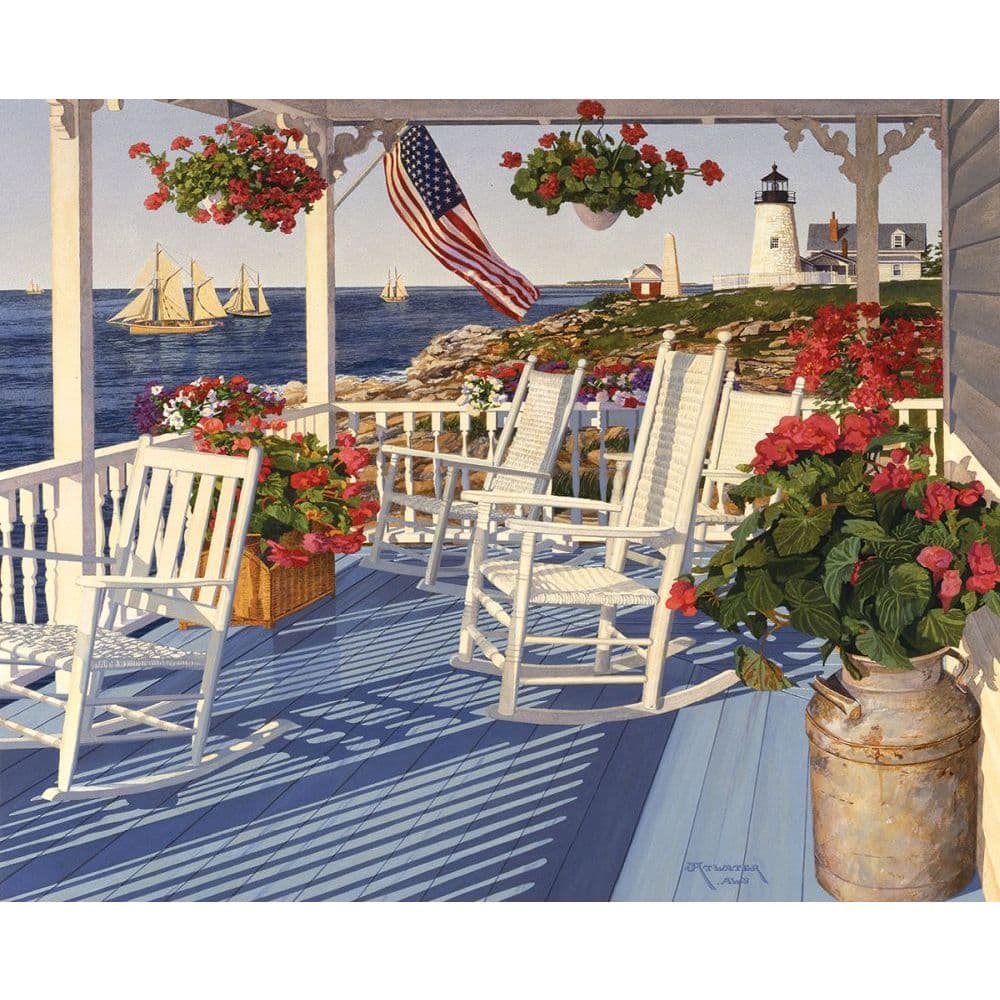White Mountain Puzzles Lighthouse Point 1000 Piece Puzzle