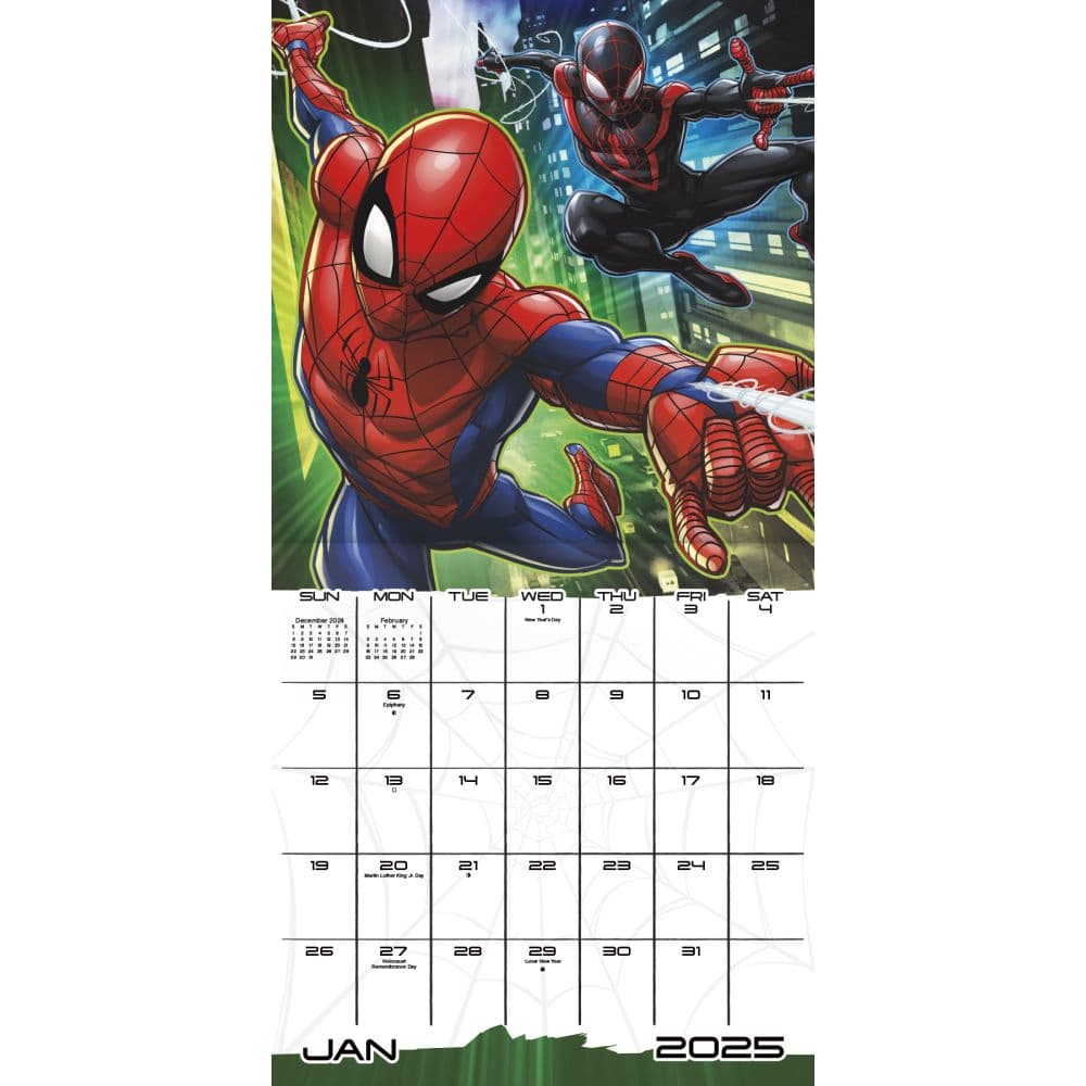 Spider-Man 2025 Wall Calendar Second Alternate Image width=&quot;1000&quot; height=&quot;1000&quot;