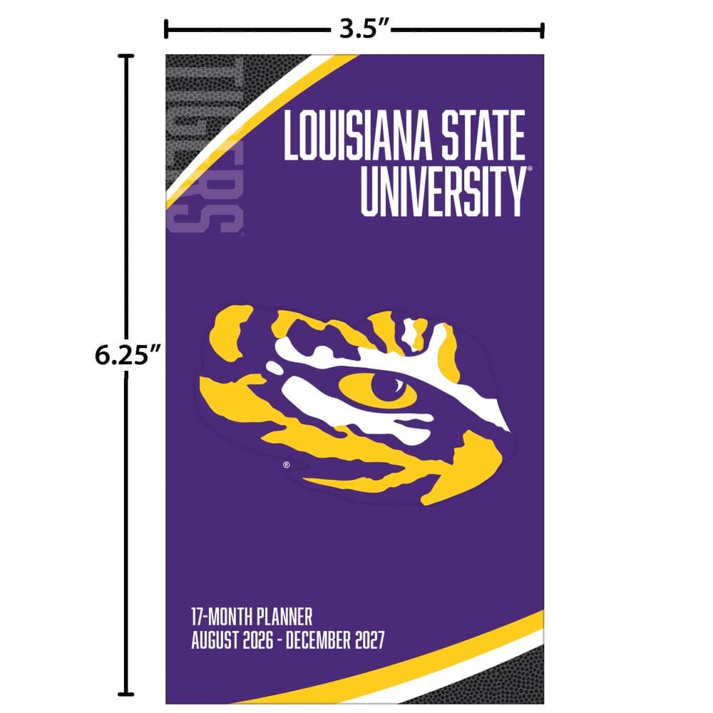 LSU Tigers 2027 17 Month Pocket Planner Sixth Alternate Image