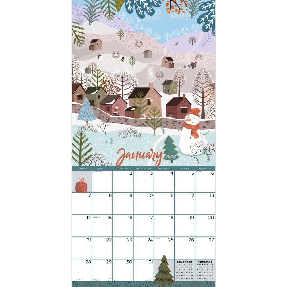 Folk Love 2024 Wall Calendar