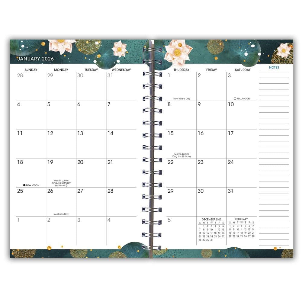 Designer Golden Koi Weekly 2026 Planner Second Alternate Image