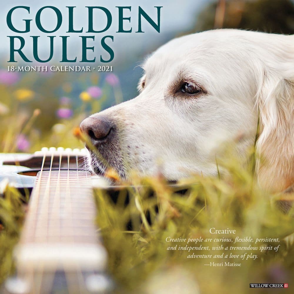 Golden Rules Wall Calendar