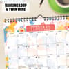 image Meadow Flowers Spiral Art 2026 Wall Calendar Fourth Alternate Image