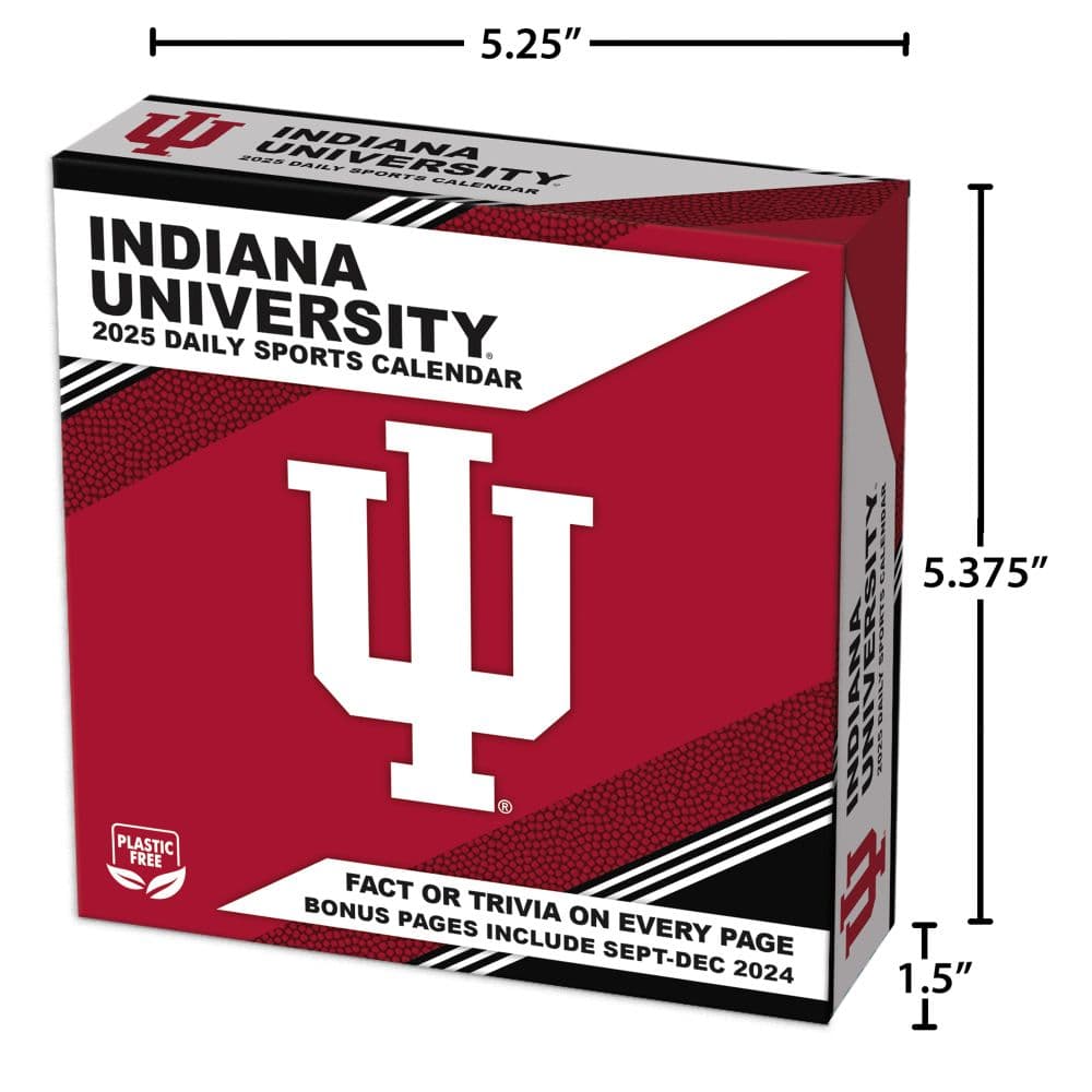 COL Indiana Hoosiers 2025 Desk Calendar Fifth Alternate Image