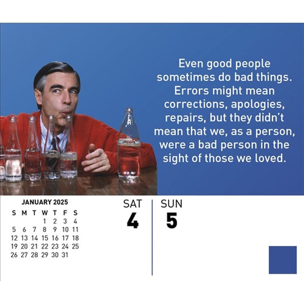 Mister Rogers 2025 Desk Calendar Fifth Alternate Image