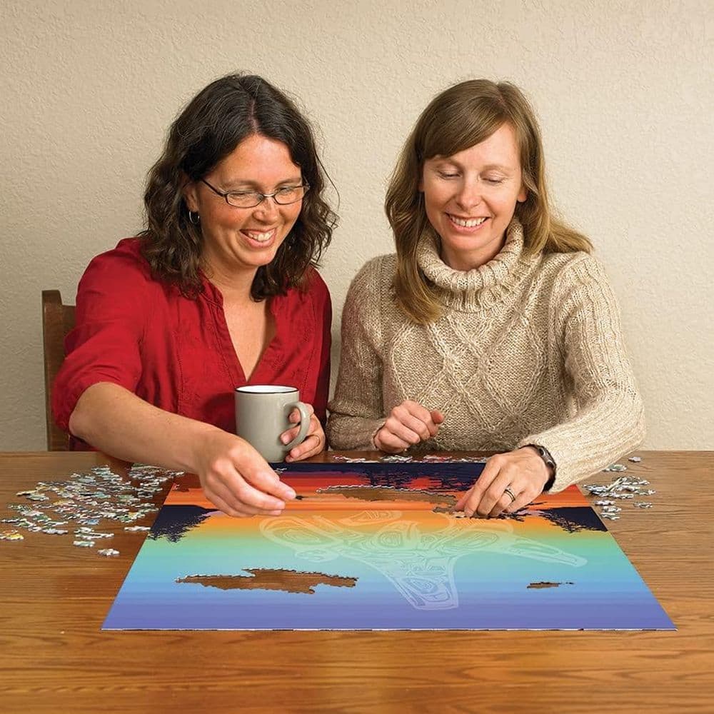 Salish Coast Colours 1000 Piece Puzzle playing