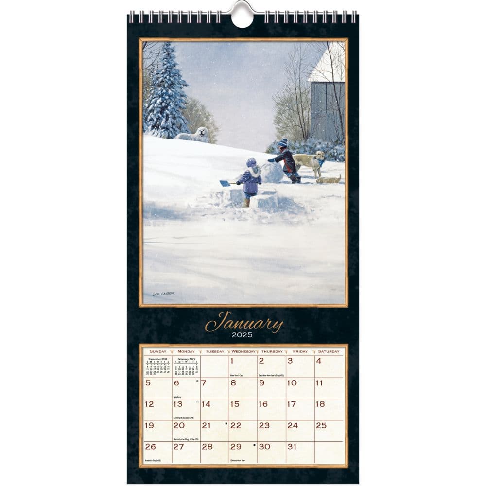 Treasured Times 2025 Vertical Wall Calendar by D.R. Laird_ALT2