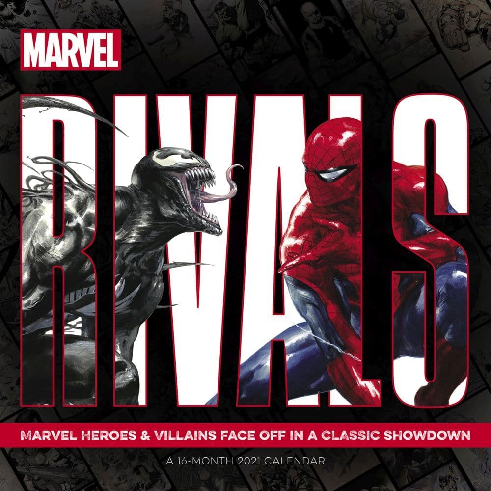 Good vs Evil Marvel Wall Calendar