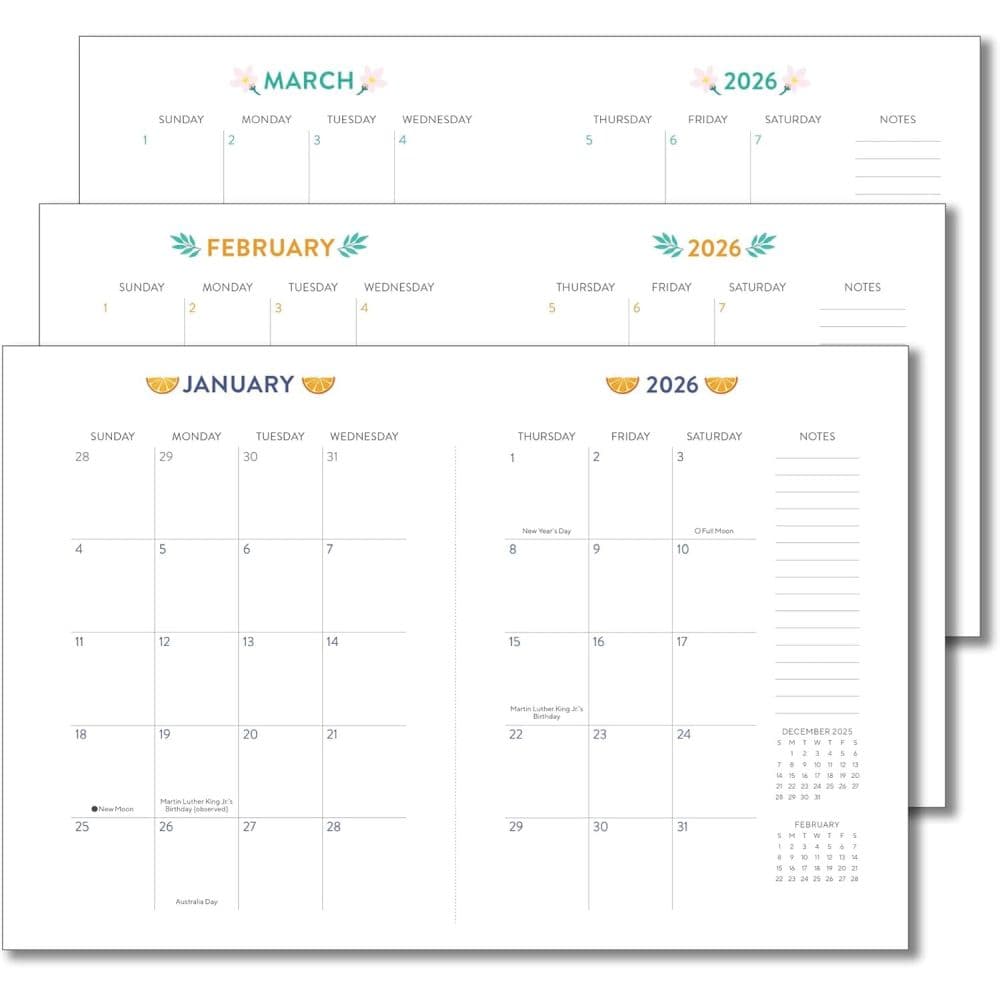 Fresh and Colorful Softcover High Note 2026 Planner Third Alternate Image