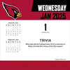 image NFL Arizona Cardinals 2025 Desk Calendar First Alternate Image