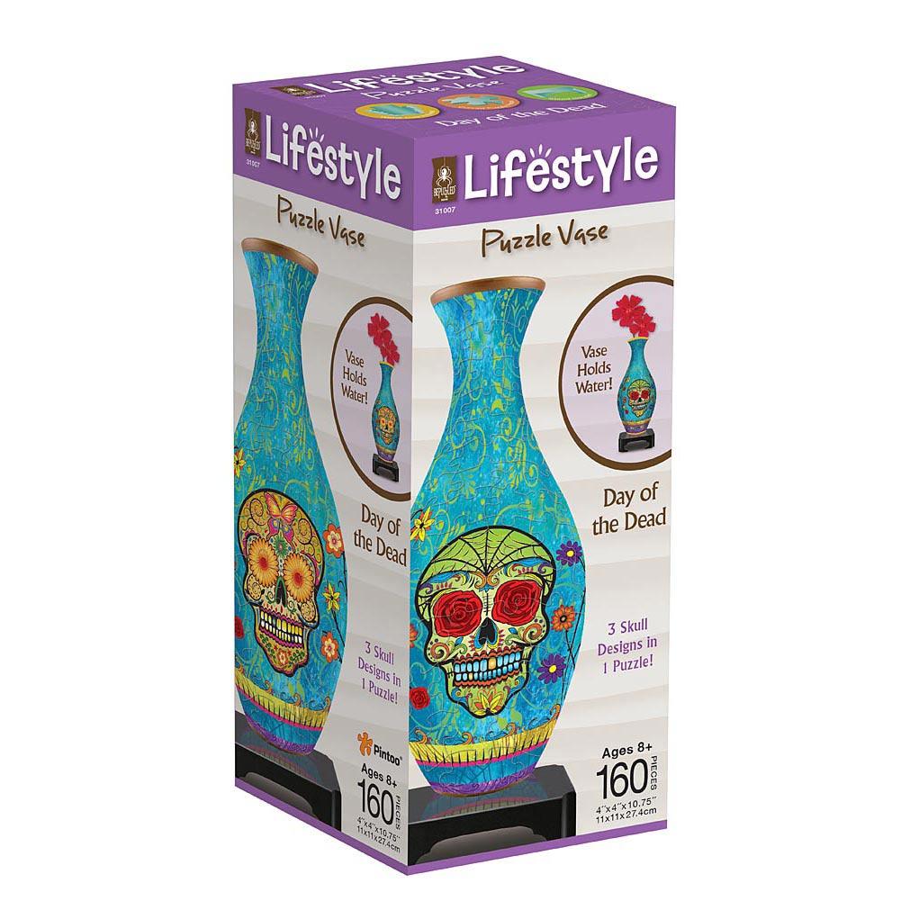 Day of the Dead 160 Piece 3D Puzzle Vase Main Image