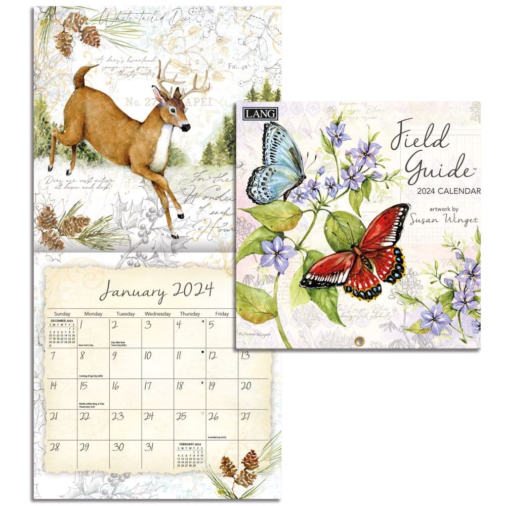 Field Guide 2024 Mini Wall Calendar