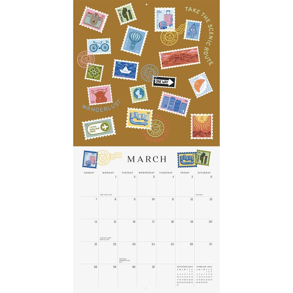 Art Grid 2026 Wall Calendar Fourth Alternate Image