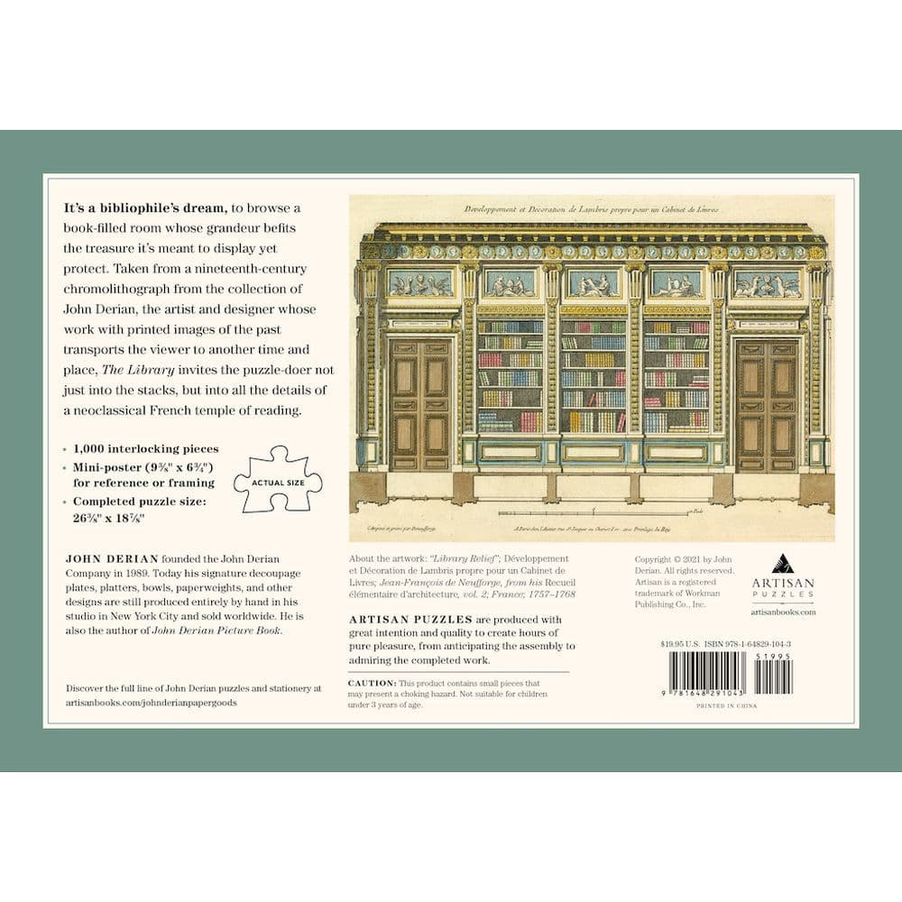 Library 1000 Piece Puzzle Alternate Image 2
