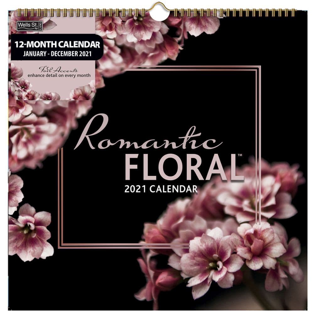 Romantic Floral Spiral Calendar