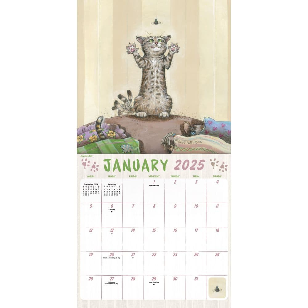 Gary Patterson Cats 2025 Wall Calendar Second Alternate Image width=&quot;1000&quot; height=&quot;1000&quot;