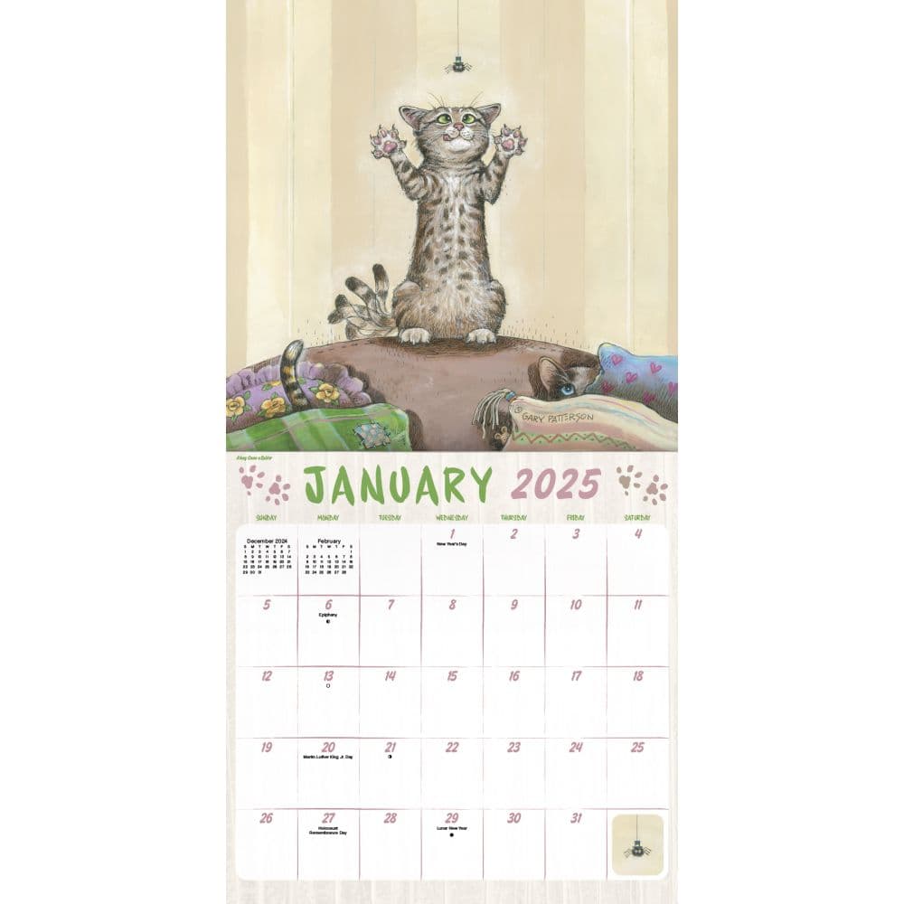 2025 Gary Patterson’S Cats Wall Calendar