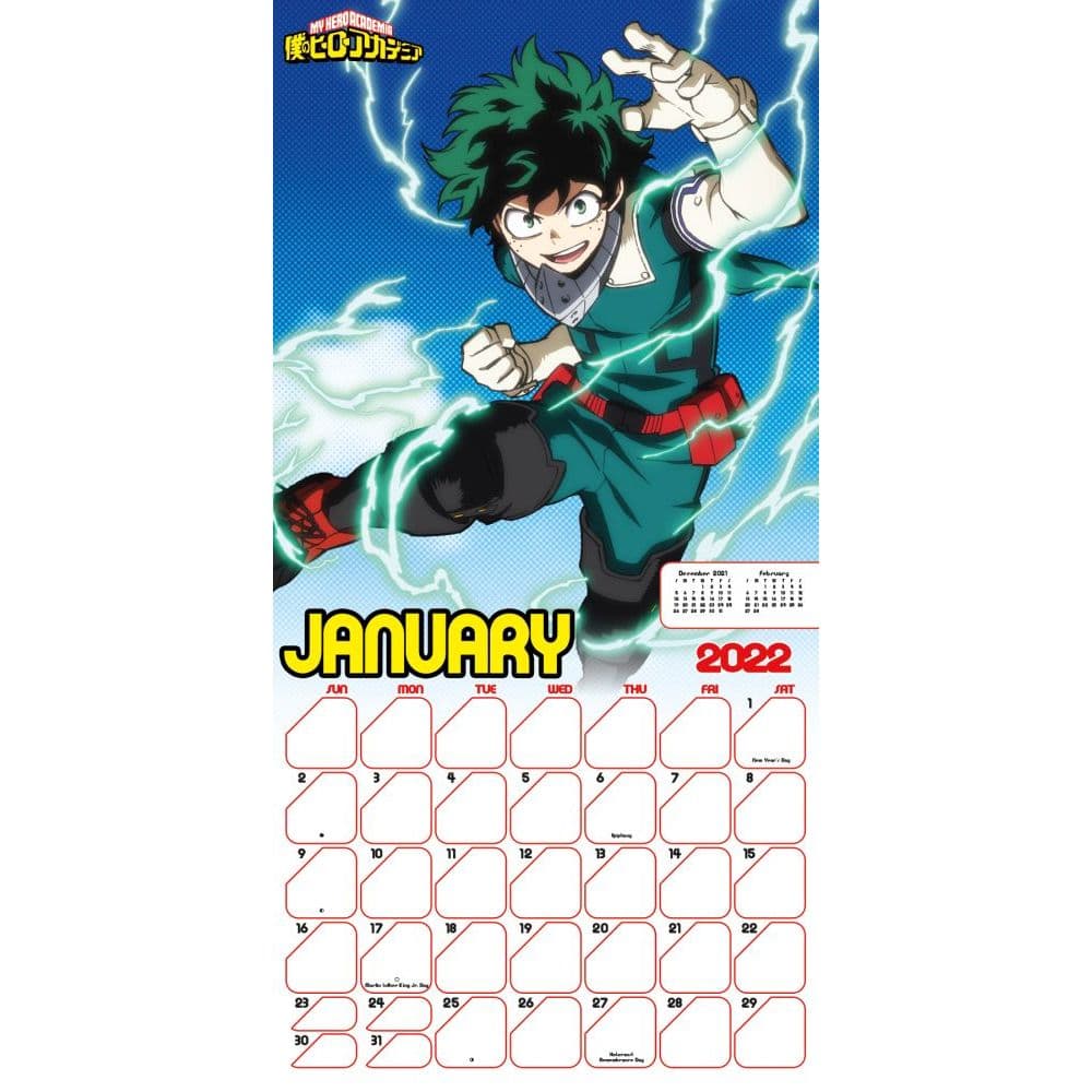 My Hero Academia 2022 Wall Calendar - Calendars.com