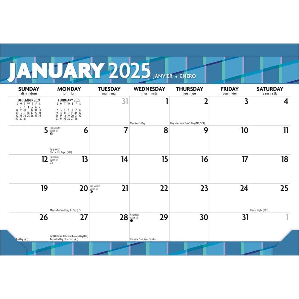 Large Print 2025 Desk Calendar - Calendars.com