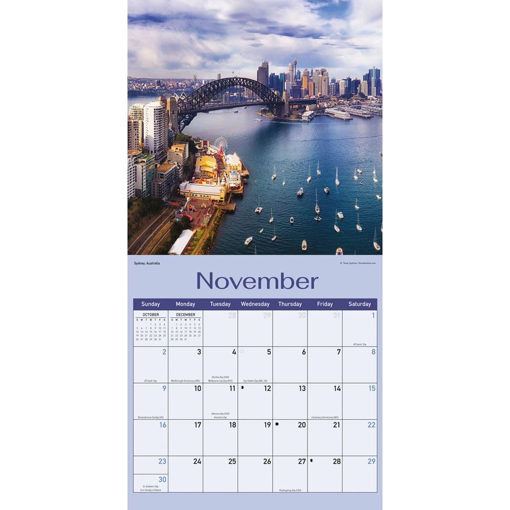 City Skylines 2025 Wall Calendar Fourth Alternate Image width=&quot;1000&quot; height=&quot;1000&quot;