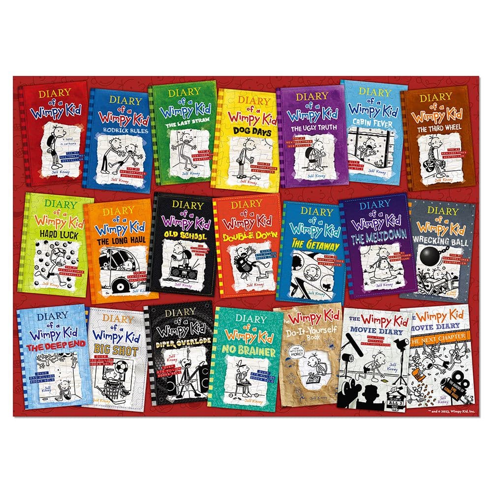 Diary of a Wimpy Kid Book Cover 500 Piece Puzzle finished