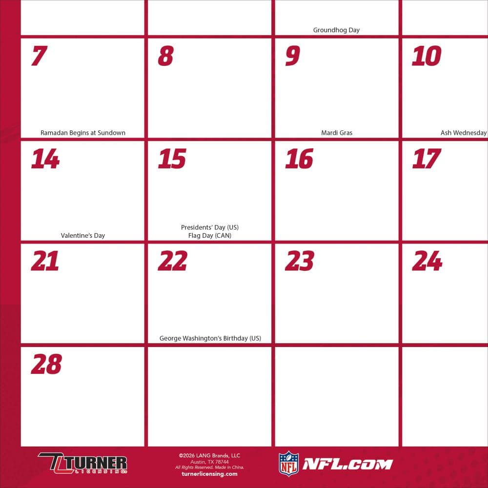 NFL San Francisco 49Ers Small 2027 Desk Pad Second Alternate Image
