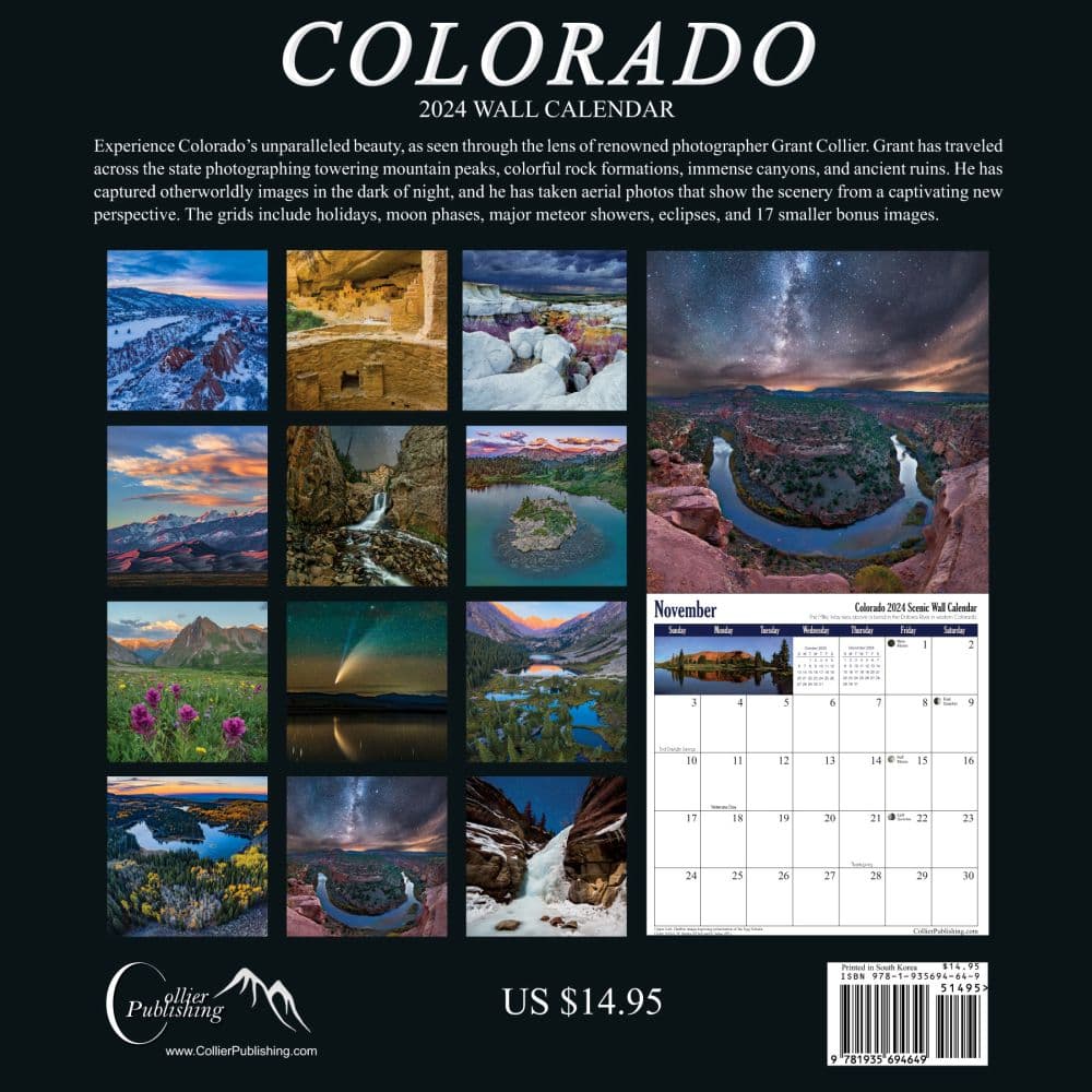 Colorado 2024 Wall Calendar