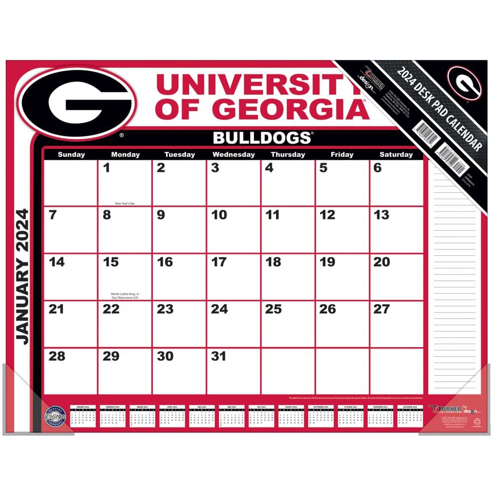 Bulldogs 2024 Desk Pad