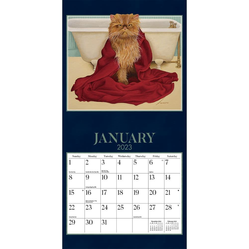American Cat 2023 Mini Wall Calendar - Calendars.com