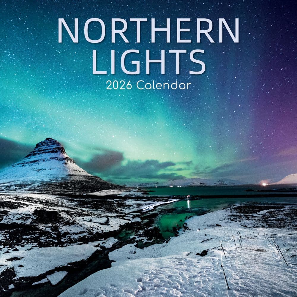 Northern Lights 2026 Wall Calendar  Main Image