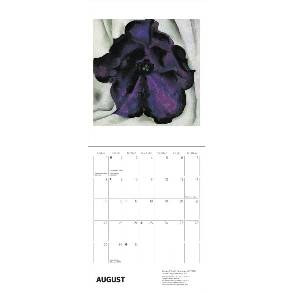 Georgia OKeeffe 2027 Mini Wall Calendar Third  Alternate Image