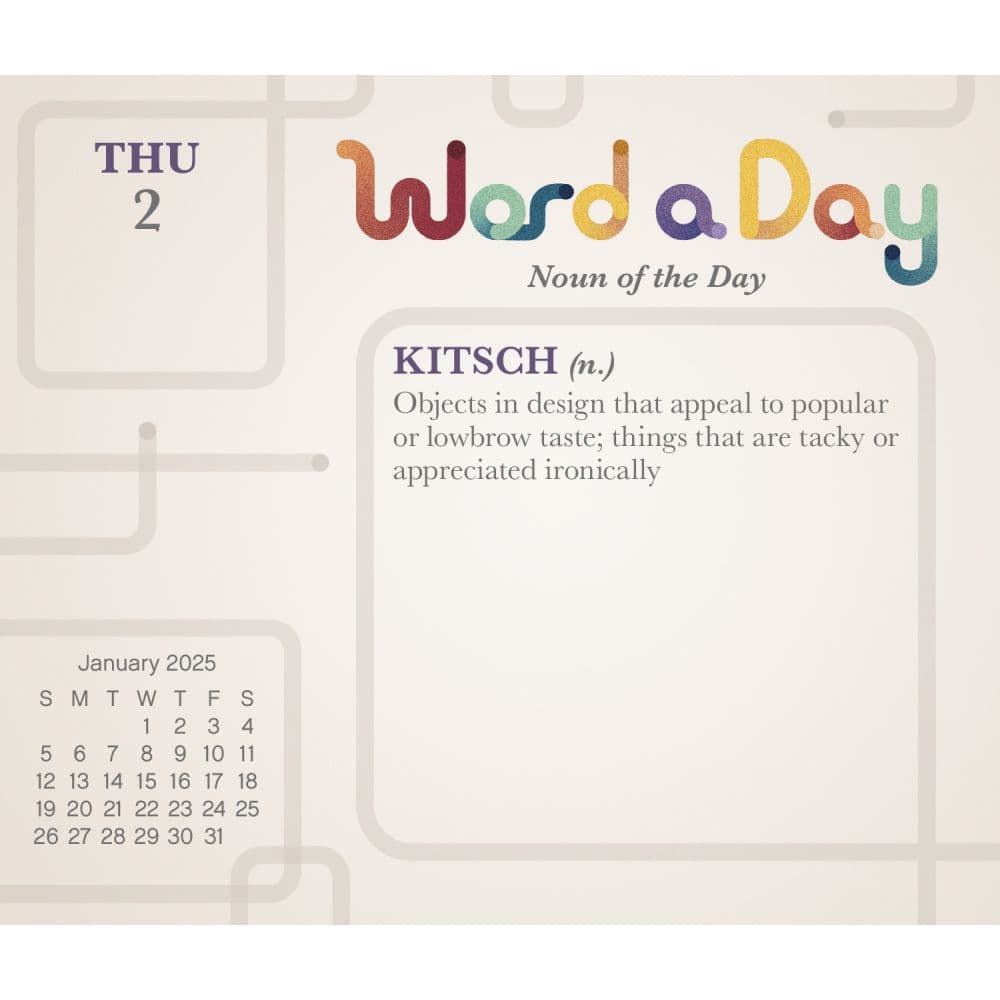 Word a Day 2025 Desk Calendar Second Alternate Image width=&quot;1000&quot; height=&quot;1000&quot;