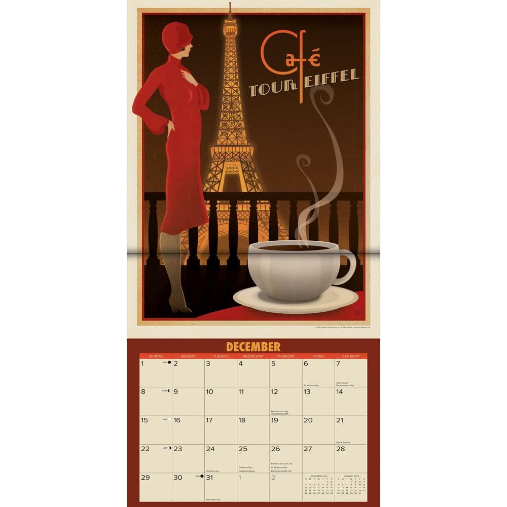 Coffee Delights ADG 2025 Wall Calendar