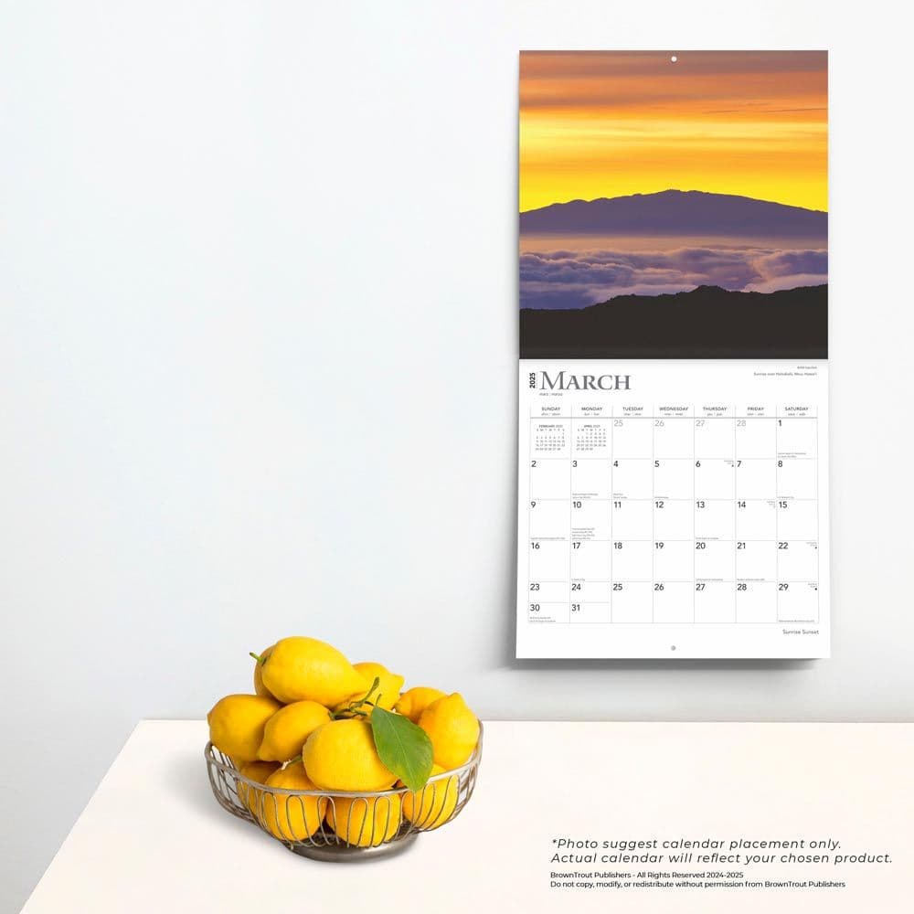 Sunrise Sunset 2025 Wall Calendar Fourth Alternate Image width=&quot;1000&quot; height=&quot;1000&quot;