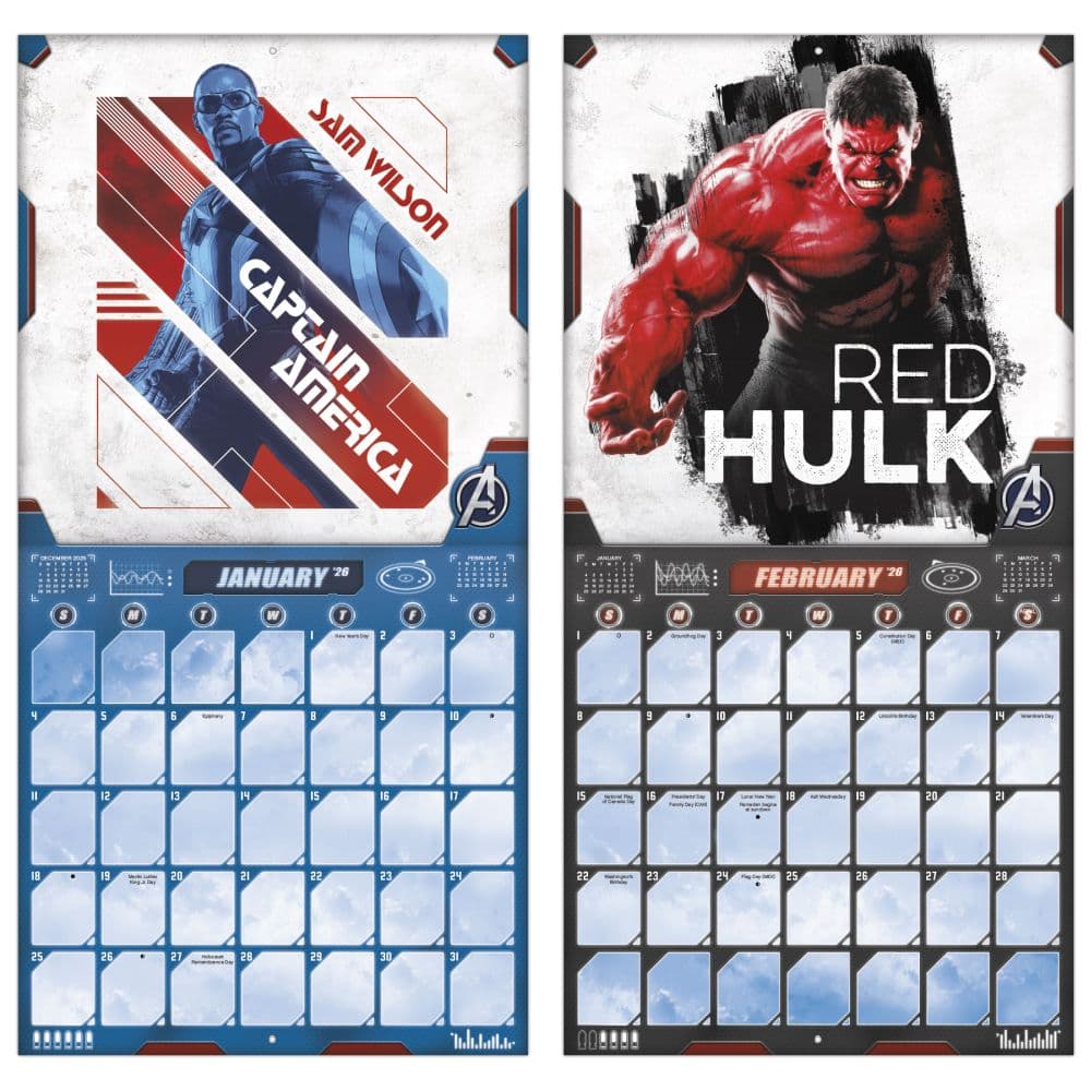 Captain America Brave New World 2026 Wall Calendar Fifth Alternate Image
