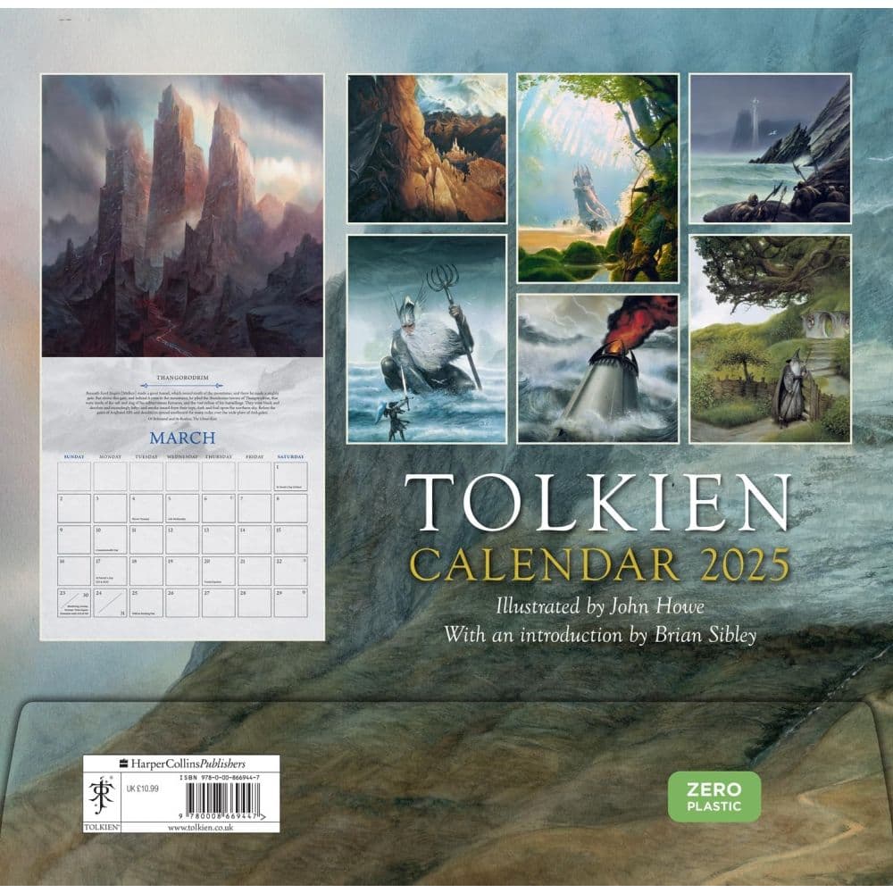 Tolkien 2025 Wall Calendar First Alternate Image